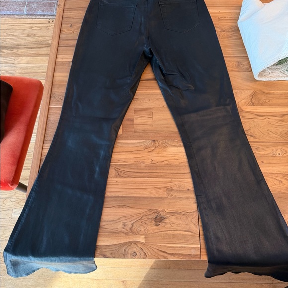L'AGENCE Noir Coated Flare Pants - Picture 5 of 6